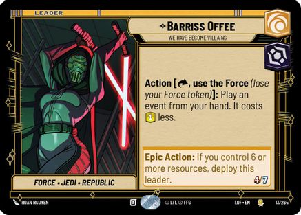 Barriss Offee - We Have Become Villains