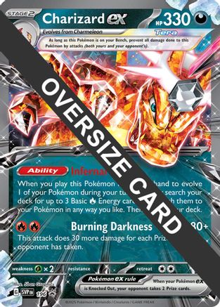 Jumbo Cards Charizard ex #196