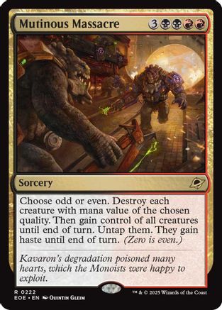 Edge of Eternities Mutinous Massacre #222