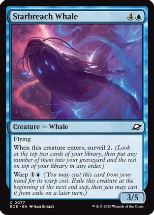 Edge of Eternities Starbreach Whale #77