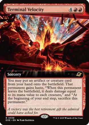 Edge of Eternities Terminal Velocity (Extended Art) #338