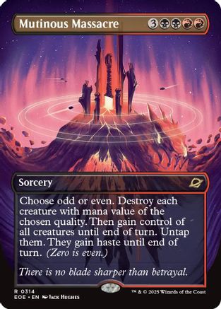 Edge of Eternities Mutinous Massacre (Borderless) #314