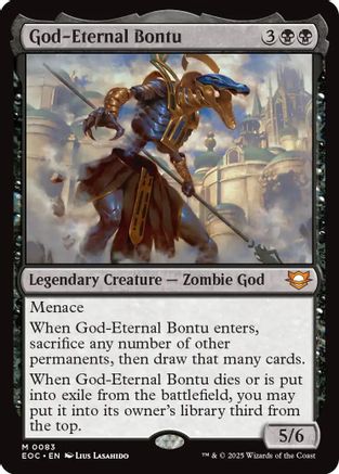 Commander: Edge of Eternities God-Eternal Bontu #83