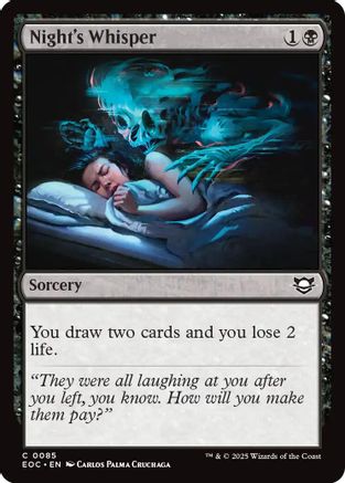 Commander: Edge of Eternities Night's Whisper #85