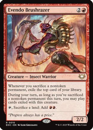 Commander: Edge of Eternities Evendo Brushrazer #10