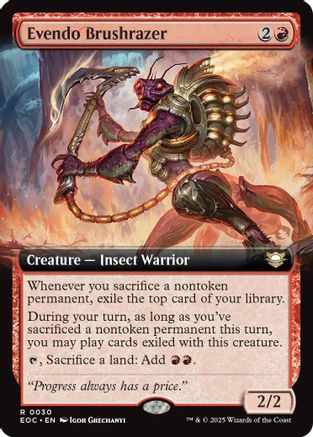 Commander: Edge of Eternities Evendo Brushrazer (Extended Art) #30