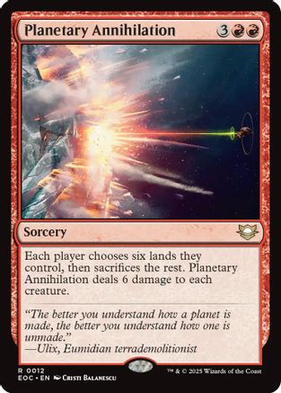 Commander: Edge of Eternities Planetary Annihilation #12