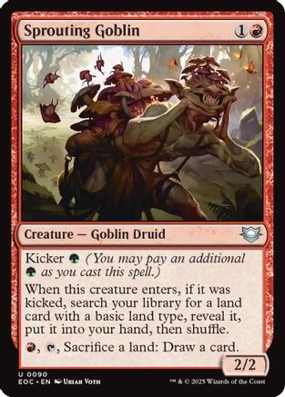 Commander: Edge of Eternities Sprouting Goblin #90