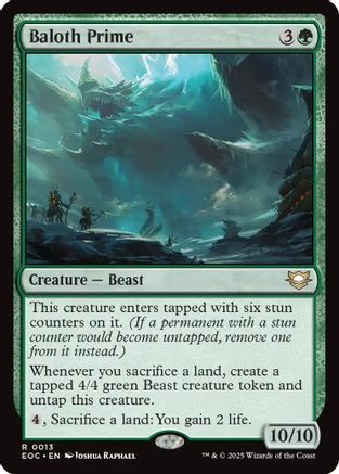 Commander: Edge of Eternities Baloth Prime #13