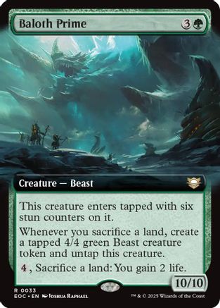Commander: Edge of Eternities Baloth Prime (Extended Art) #33