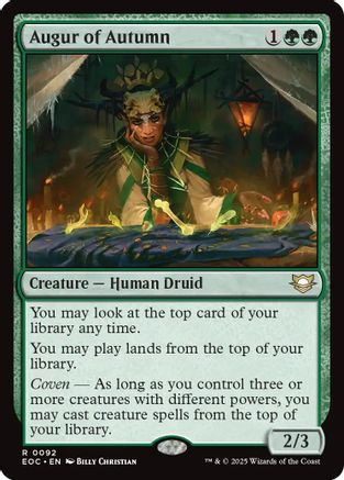 Commander: Edge of Eternities Augur of Autumn #92