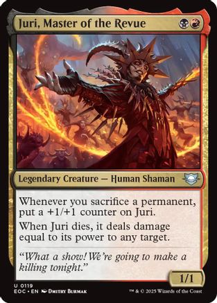 Commander: Edge of Eternities Juri, Master of the Revue #119