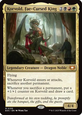 Commander: Edge of Eternities Korvold, Fae-Cursed King #120