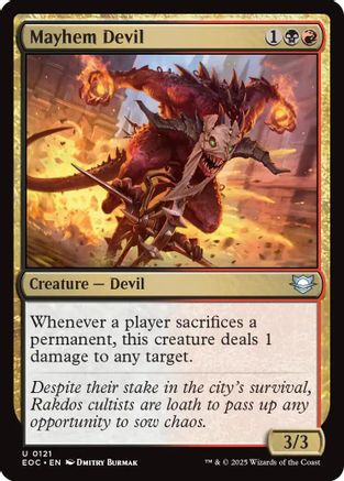 Commander: Edge of Eternities Mayhem Devil #121