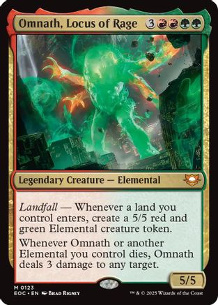 Commander: Edge of Eternities Omnath, Locus of Rage #123
