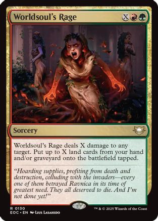 Commander: Edge of Eternities Worldsoul's Rage #130