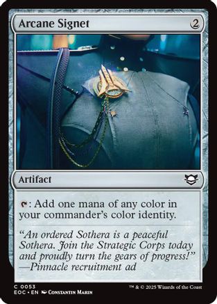 Commander: Edge of Eternities Arcane Signet #53