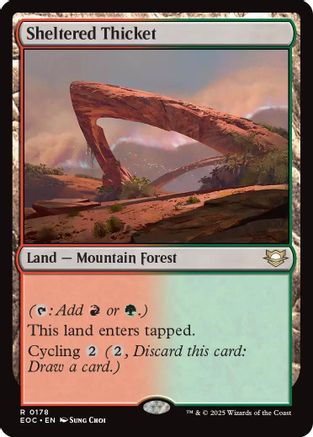 Commander: Edge of Eternities Sheltered Thicket #178
