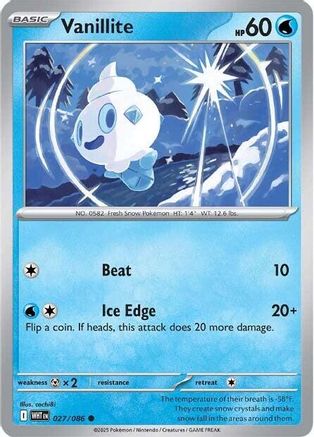 SV: White Flare Vanillite #027