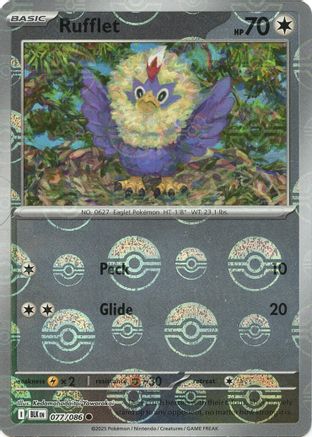 SV: Black Bolt Rufflet (Poke Ball Pattern) #077