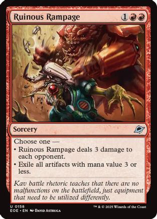 Edge of Eternities Ruinous Rampage #158