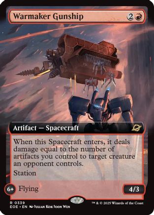Edge of Eternities Warmaker Gunship (Extended Art) #339