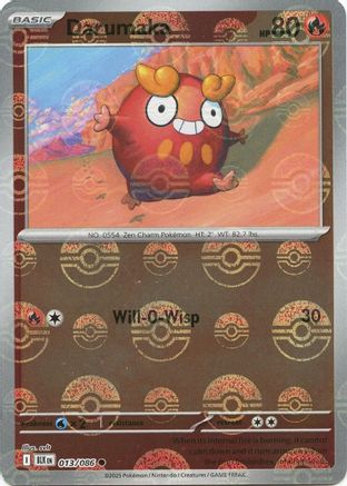 SV: Black Bolt Darumaka (Poke Ball Pattern) #013