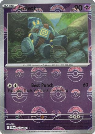 SV: Black Bolt Golett (Poke Ball Pattern) #042