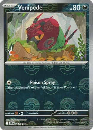 SV: Black Bolt Venipede (Poke Ball Pattern) #054
