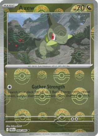 SV: Black Bolt Axew (Poke Ball Pattern) #068