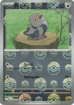 SV: Black Bolt Pidove (Poke Ball Pattern) #071
