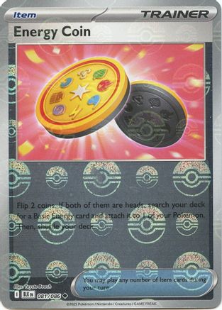 SV: Black Bolt Energy Coin (Poke Ball Pattern) #081