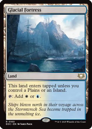 Commander: Edge of Eternities Glacial Fortress #160
