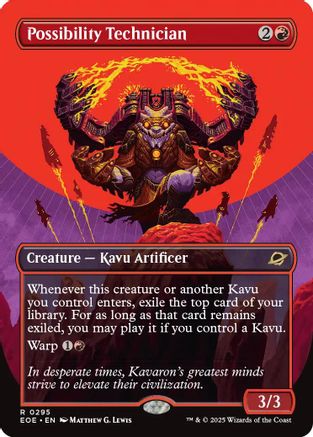 Edge of Eternities Possibility Technician (Borderless) #295