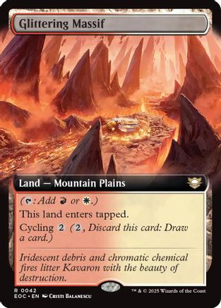 Commander: Edge of Eternities Glittering Massif (Extended Art) #42