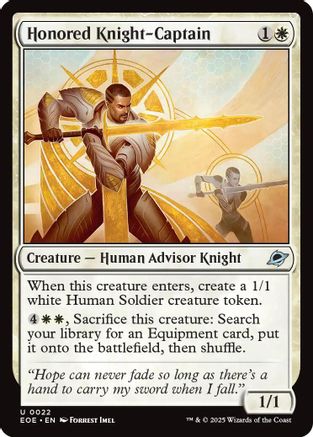 Edge of Eternities Honored Knight-Captain #22