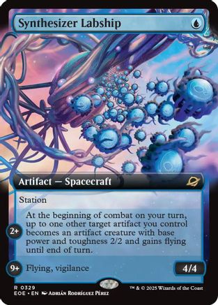Edge of Eternities Synthesizer Labship (Extended Art) #329