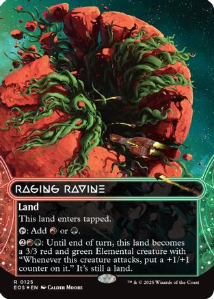 Raging Ravine (0125) (Borderless) (Galaxy Foil)