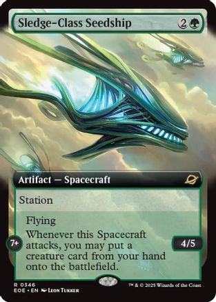 Edge of Eternities Sledge-Class Seedship (Extended Art) #346