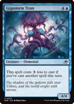 Edge of Eternities Gigastorm Titan #57