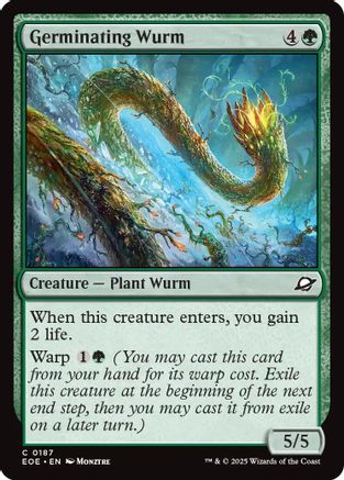Edge of Eternities Germinating Wurm #187