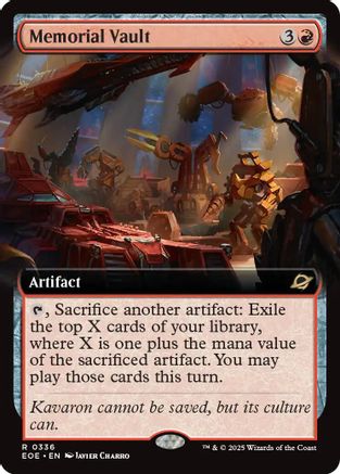 Edge of Eternities Memorial Vault (Extended Art) #336