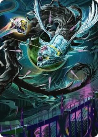 Art Series: Edge of Eternities Quantum Riddler Art Card #39