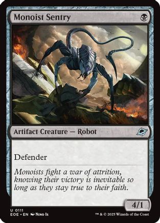 Edge of Eternities Monoist Sentry #111