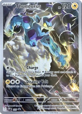 Thundurus 209 SVP Black Star Promos Pokémon card