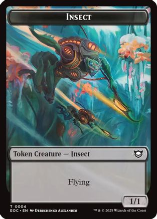 Commander: Edge of Eternities Insect // Elemental (0008) Double-Sided Token #4