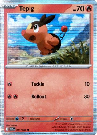 Miscellaneous Cards & Products Tepig - 011/086 (Unova Poster Collection) #011