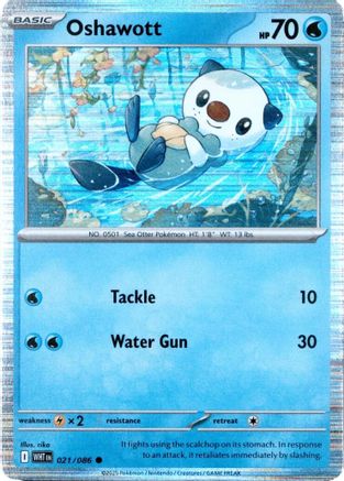 Miscellaneous Cards & Products Oshawott - 021/086 (Unova Poster Collection) #021