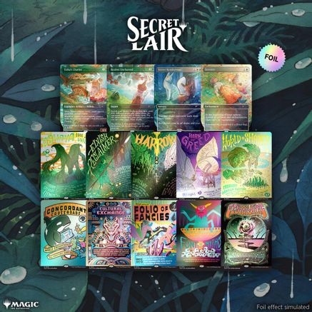 Secret Lair Bundle Whimsy and Wonder Bundle Rainbow Foil