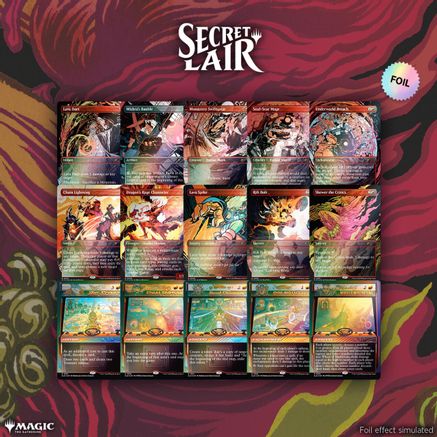 Secret Lair Bundle Burn Em All Bundle Rainbow Foil
